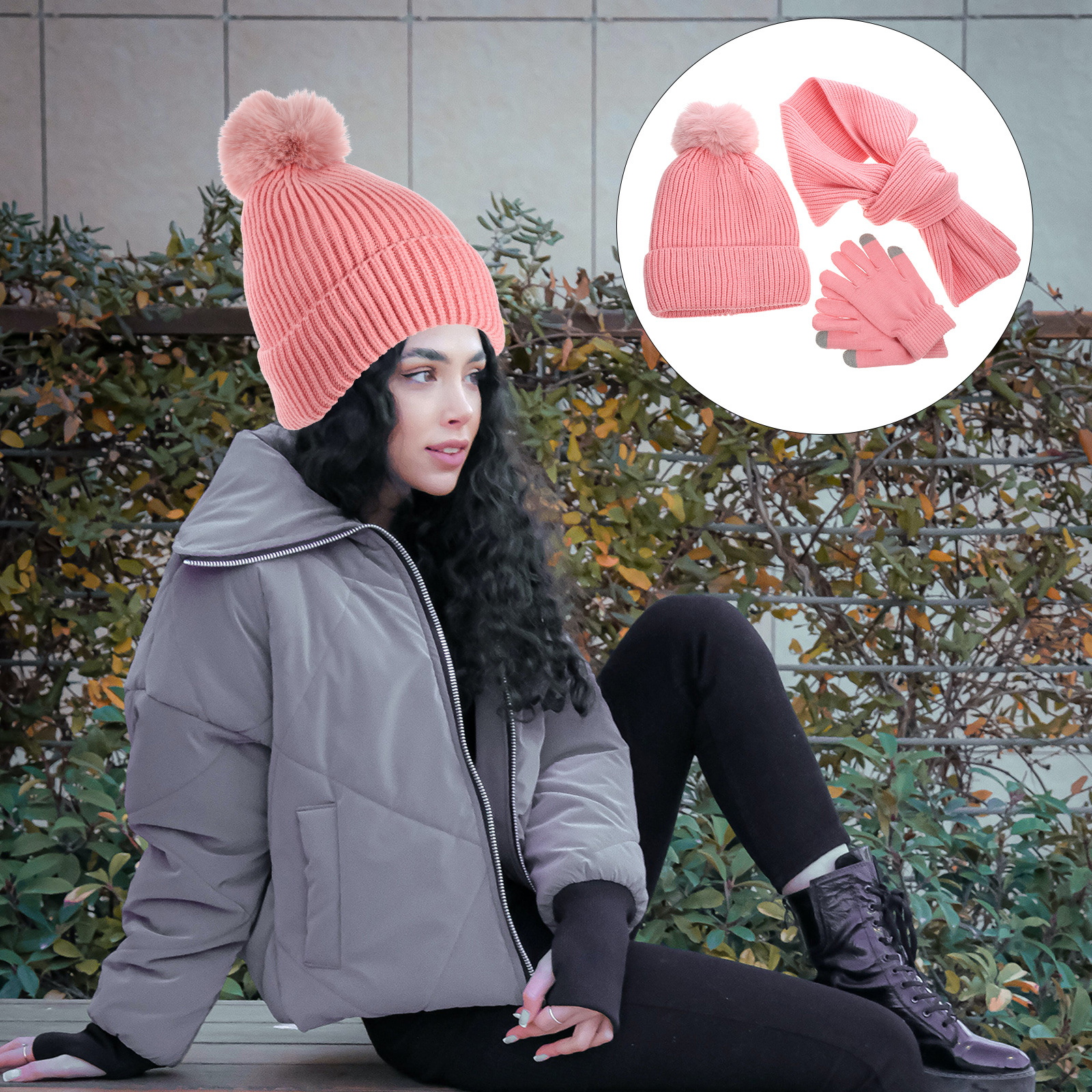 Cycling Gear Shop - 1Set Touchscreen Gloves for Women Winter