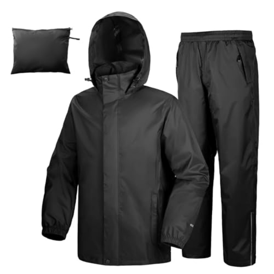 Cycling Gear - 33, 000ft Men's Rain Suit Packable