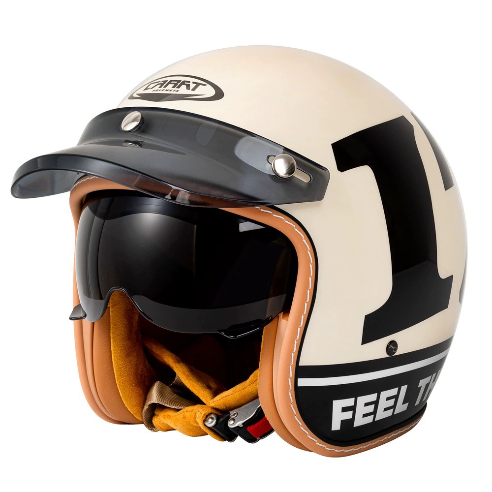 Vintage Cycling Gear - DOT Approved New Retro 3/4 Motorcycle