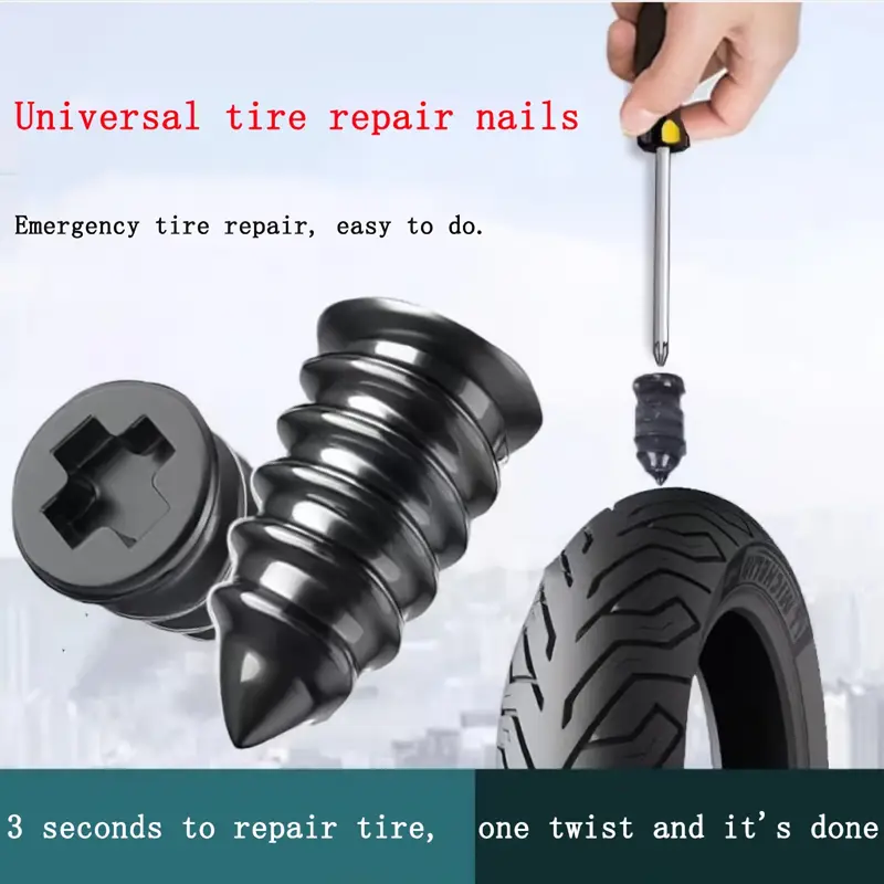 Tubeless Tire Sealant - Universal Vacuum Tyre Repair Nail Kit