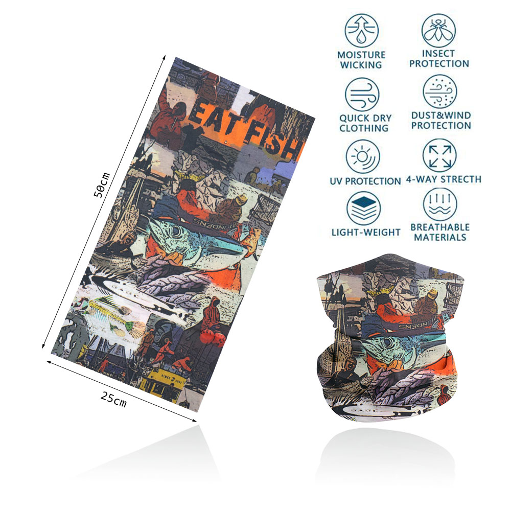 Vintage Cycling Gear - Vintage Art Printing Neck Cover Bandana