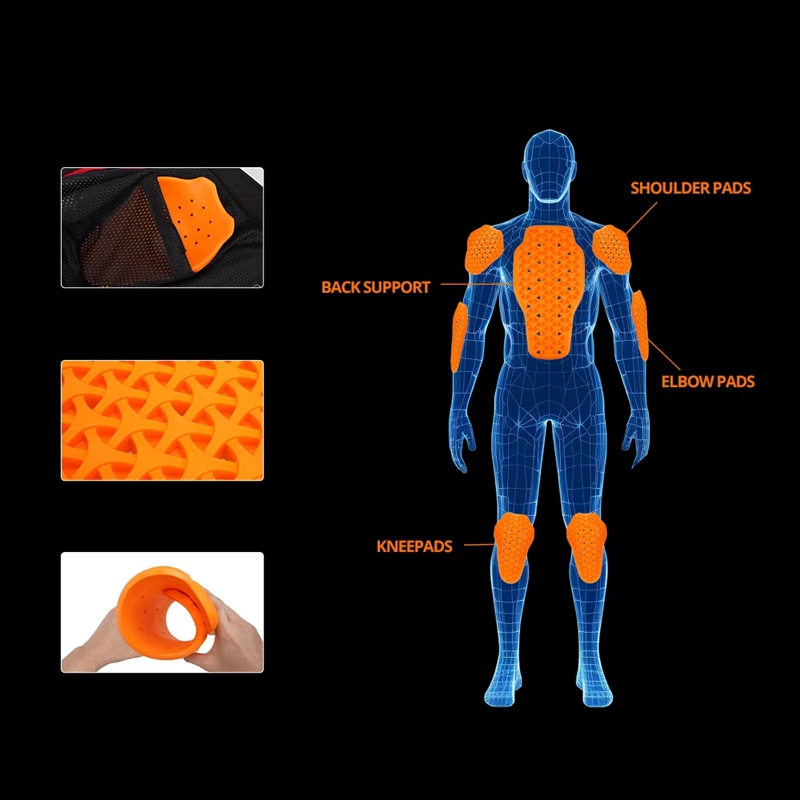 Cycling Gear And Equipment - Full Body Cycling Protective Gear Back