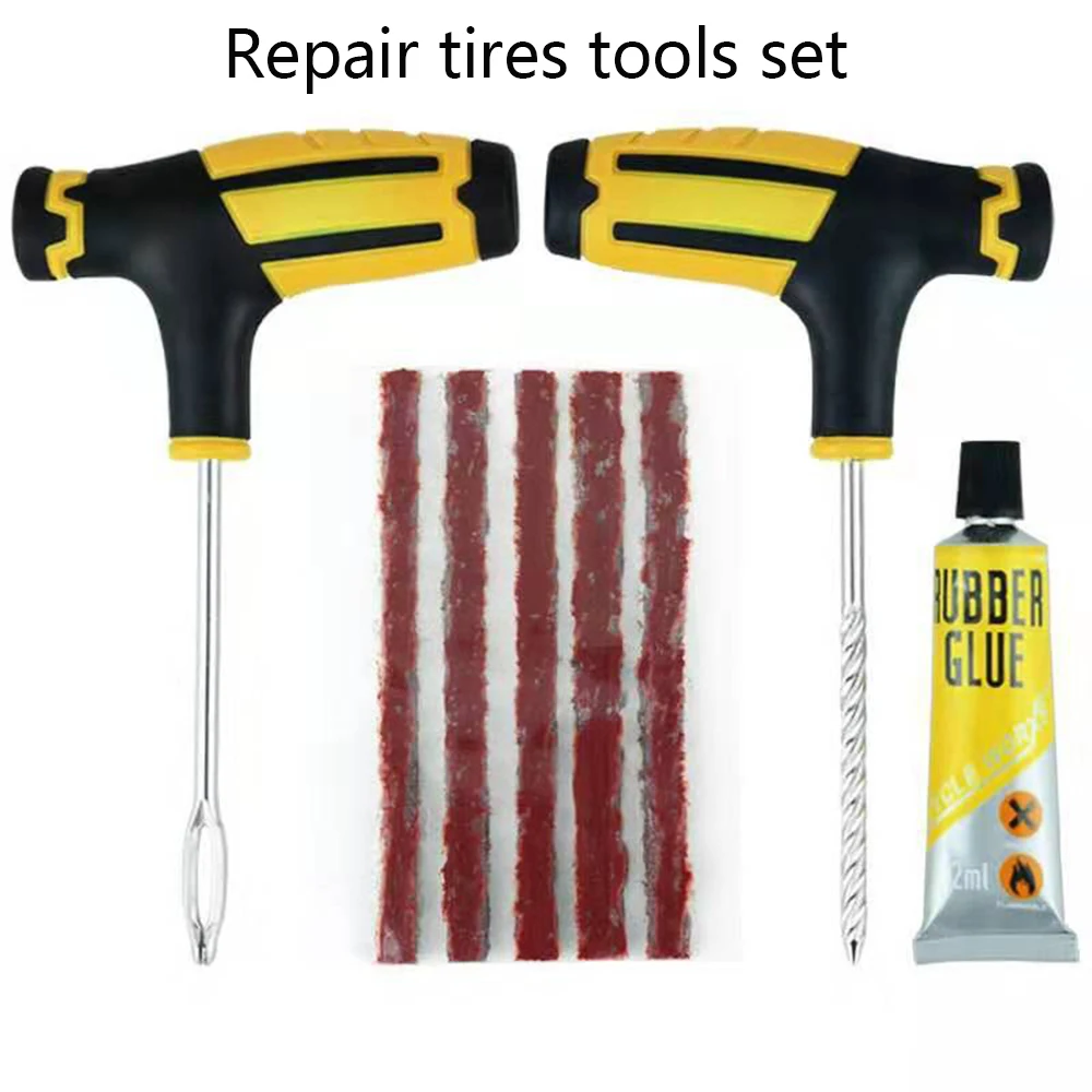 Tubeless Tire Sealant - Tubeless Tire Repair Kit with Rubber