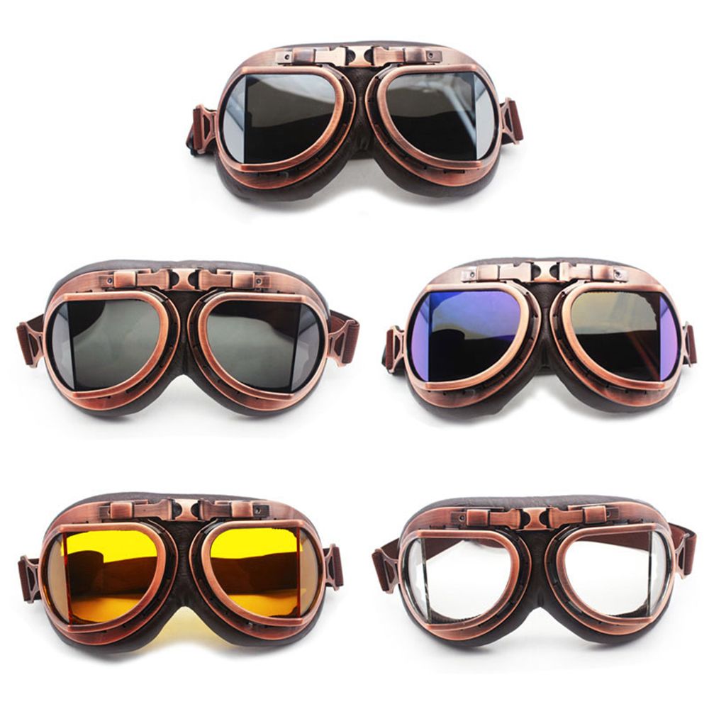 Vintage Cycling Gear - Dustproof Sunglasses Vintage Protective Gears Pilot