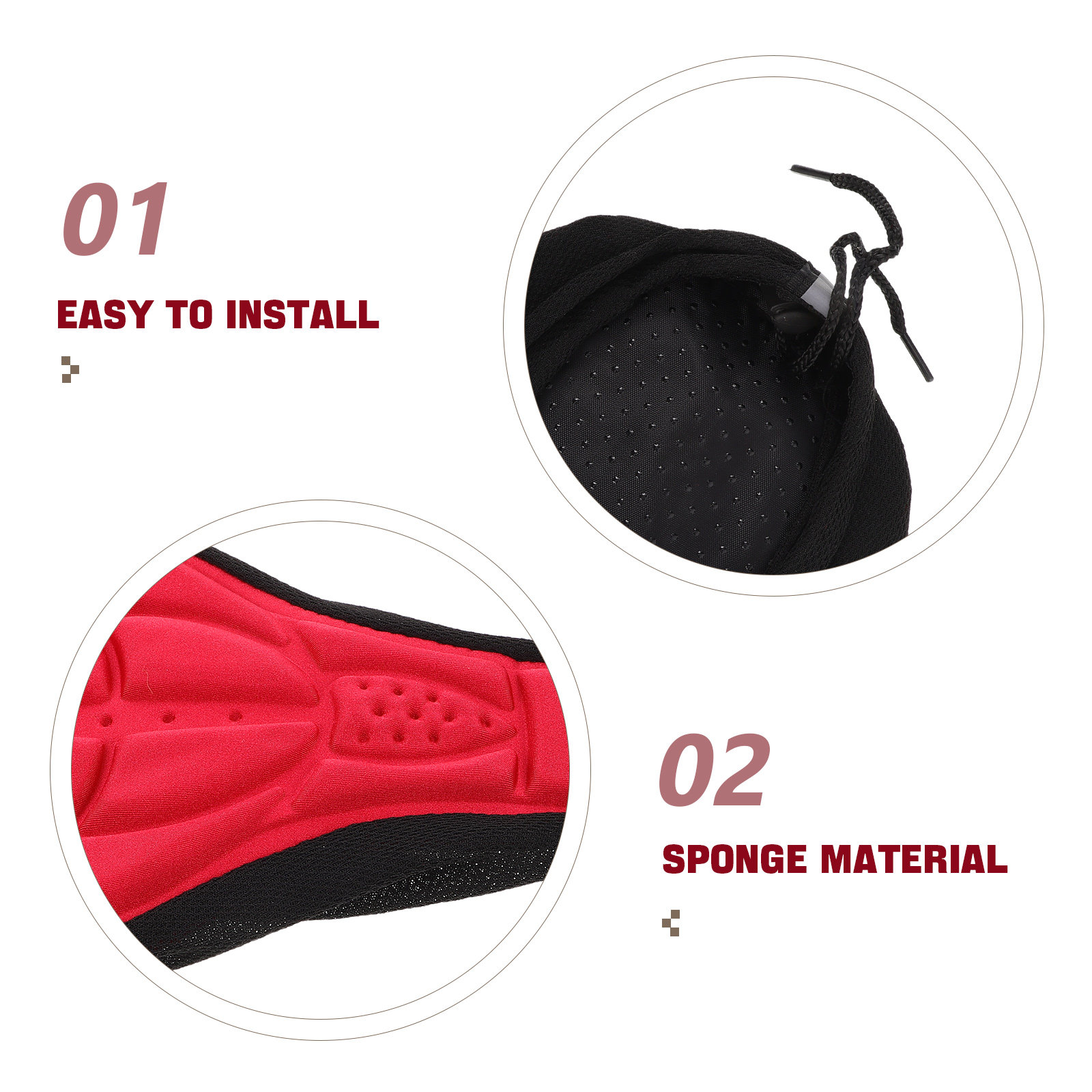 2Pcs Bike Seat Cushion Cover B - Cycling Gear reseña y precio
