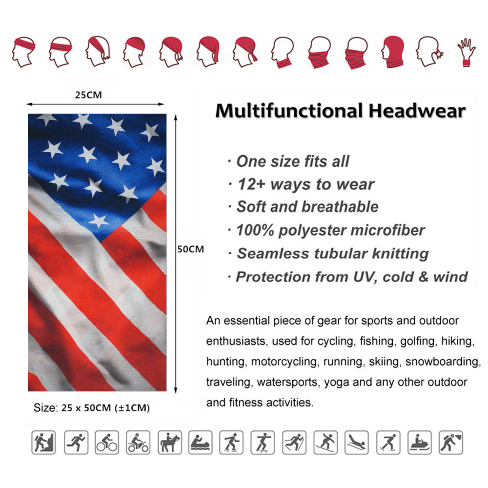 USA Flag Pattern Sun Protectiv - Cycling Gear reseña y precio