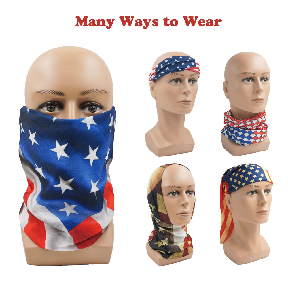USA Flag Pattern Sun Protectiv - Cycling Gear reseña y precio