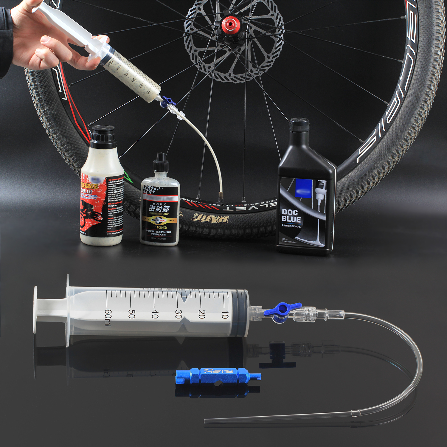 RISK Cycling Bike Bicycle Tube - Tubeless Tire Sealant reseña y precio