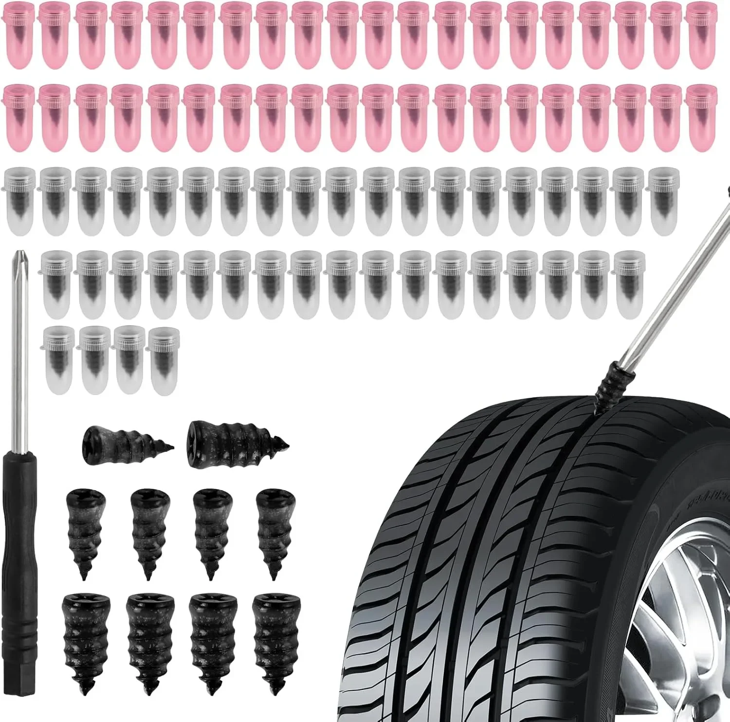10-50PCS Vacuum Tyre Repair Na - Tubeless Tire Sealant reseña y precio