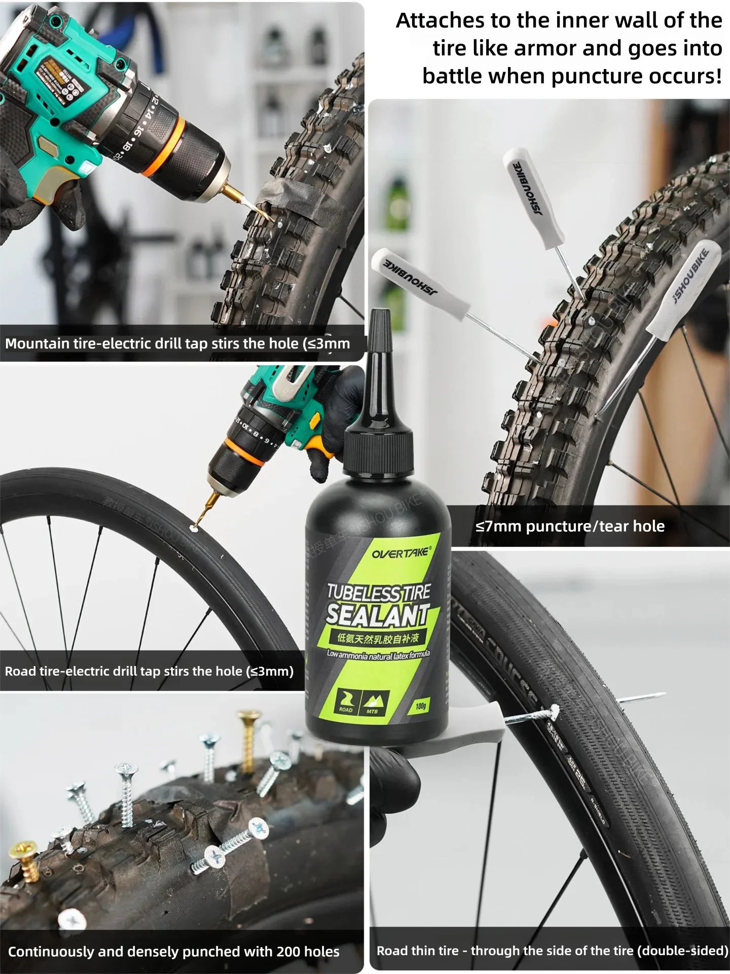 OVERTAKE 1/2/5 bottles mtb/roa - Tubeless Tire Sealant reseña y precio