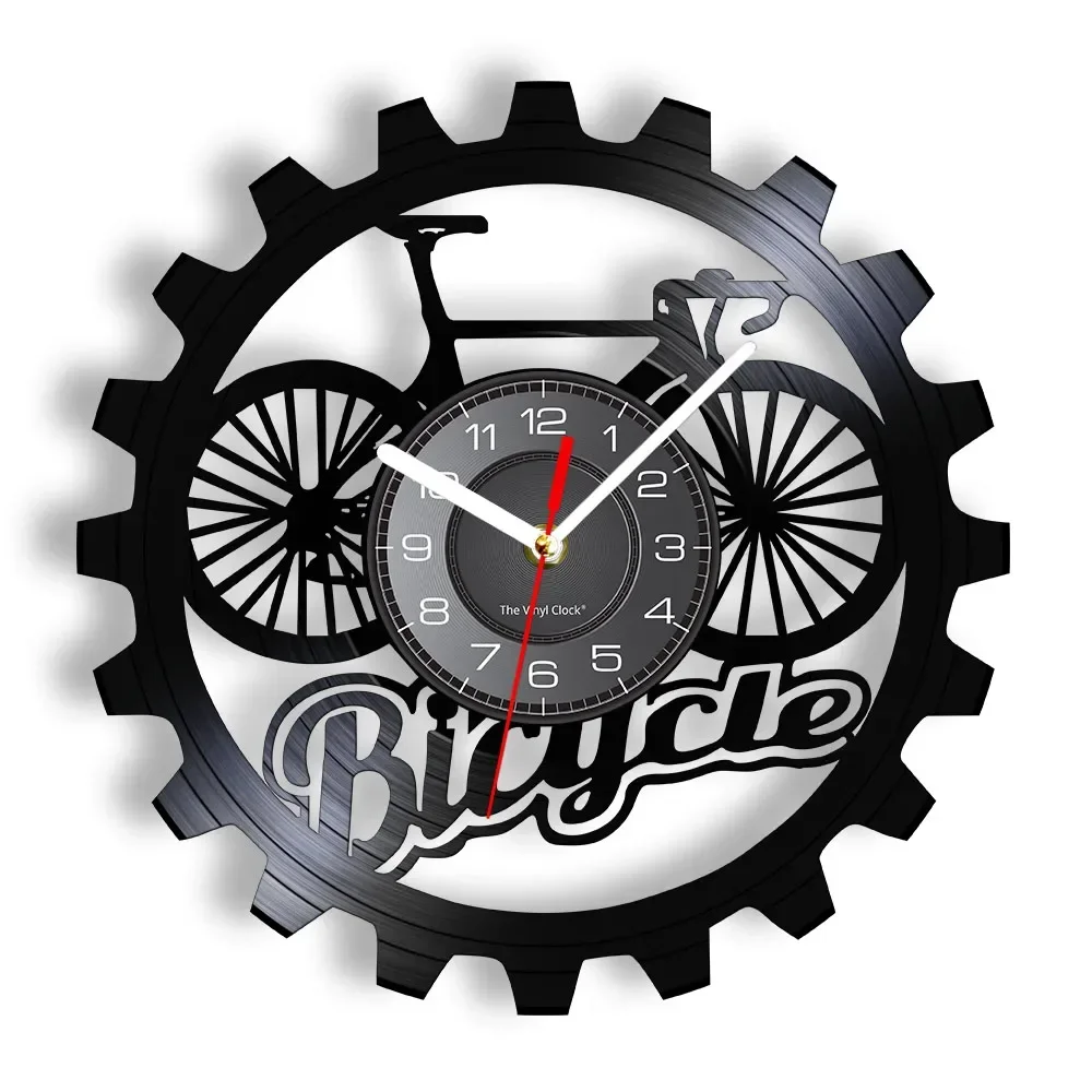 Bicycle Gear Art Black Vinyl R - Cycling Gear Shop reseña y precio