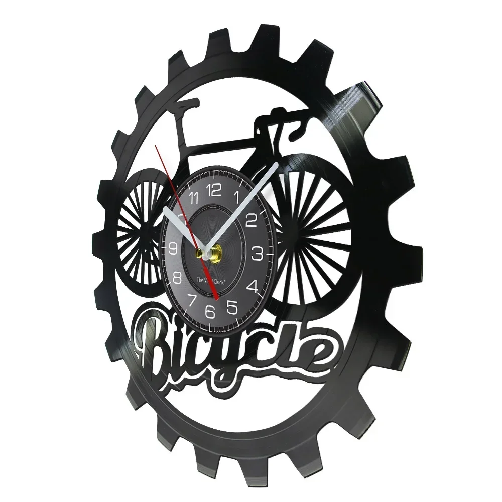 Bicycle Gear Art Black Vinyl R - Cycling Gear Shop reseña y precio