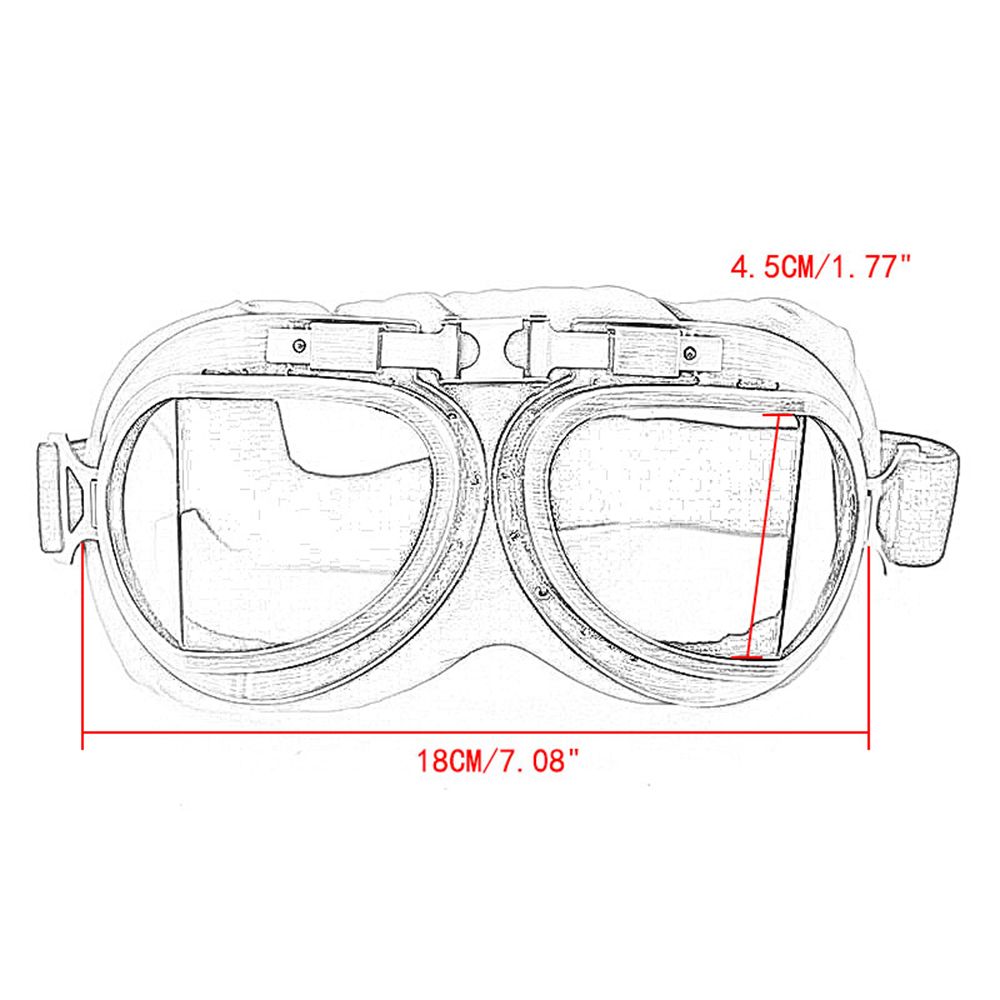 Retro Vintage Pilot Goggles Mo - Vintage Cycling Gear reseña y precio