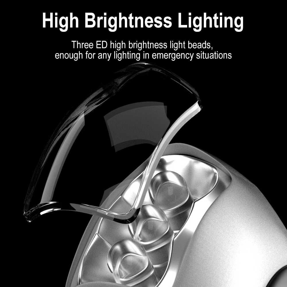 BORUIT LED Flashlight Hand Cra - Cycling Low Gear reseña y precio