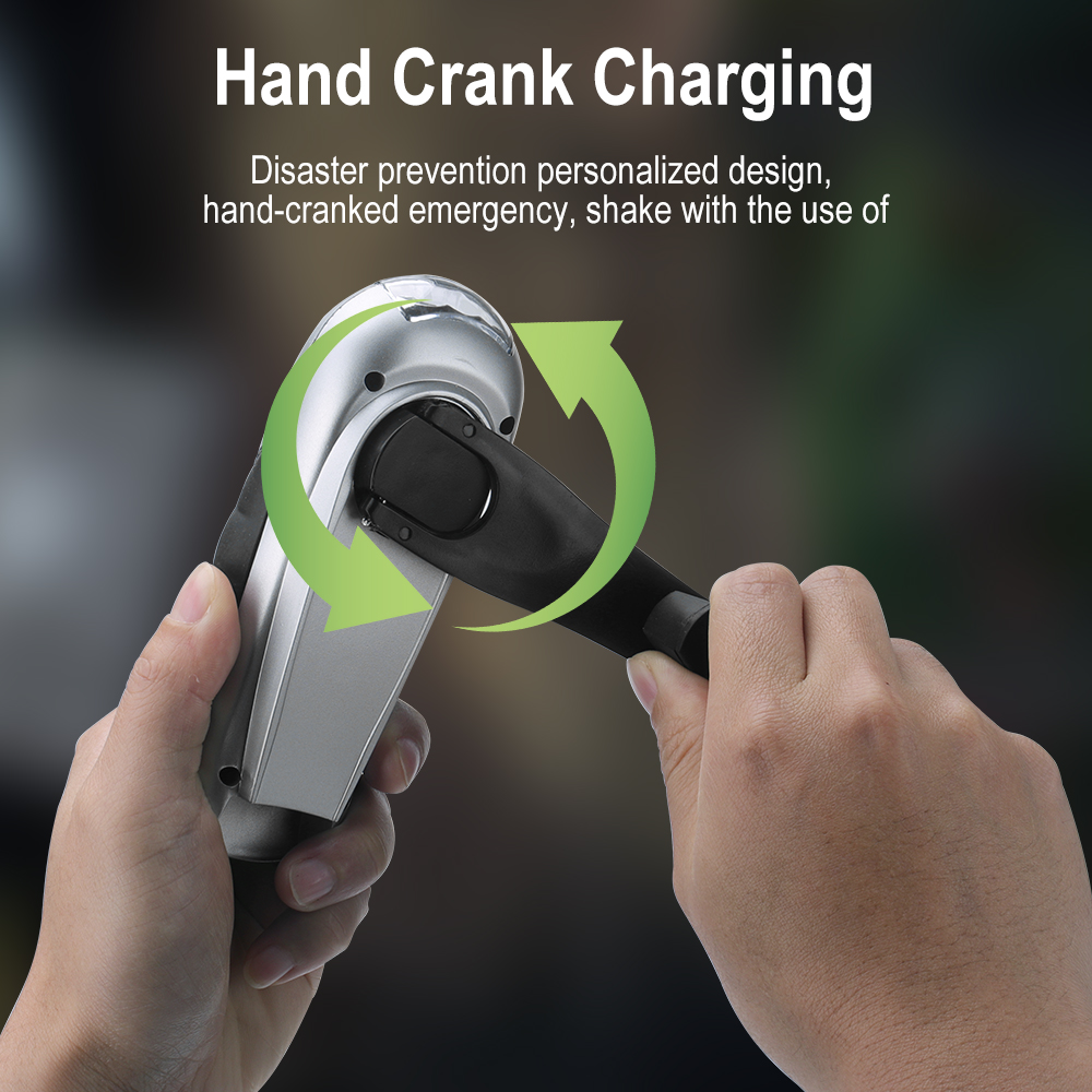 BORUIT LED Flashlight Hand Cra - Cycling Low Gear reseña y precio