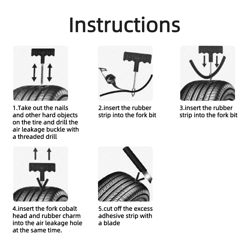 Car Motorcycle Tire Repair Too - Tubeless Tire Sealant reseña y precio