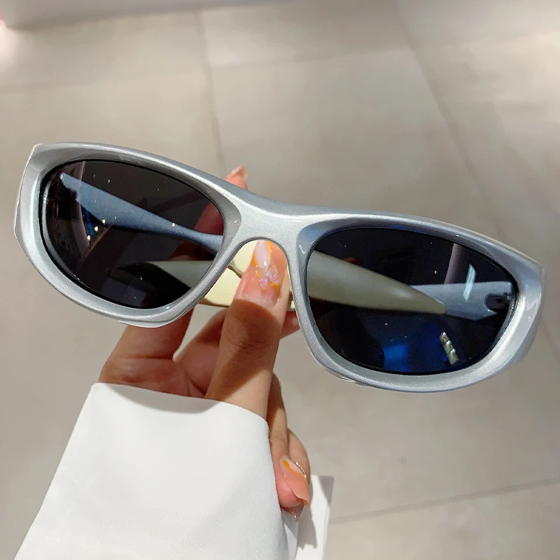 Y2K Punk Sunglasses Men New Ou - Cycling Glasses reseña y precio