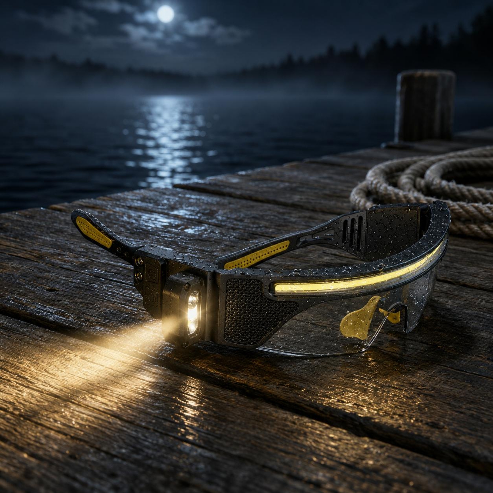 Curved-Fit LED Glasses Black F - Cycling Glasses reseña y precio
