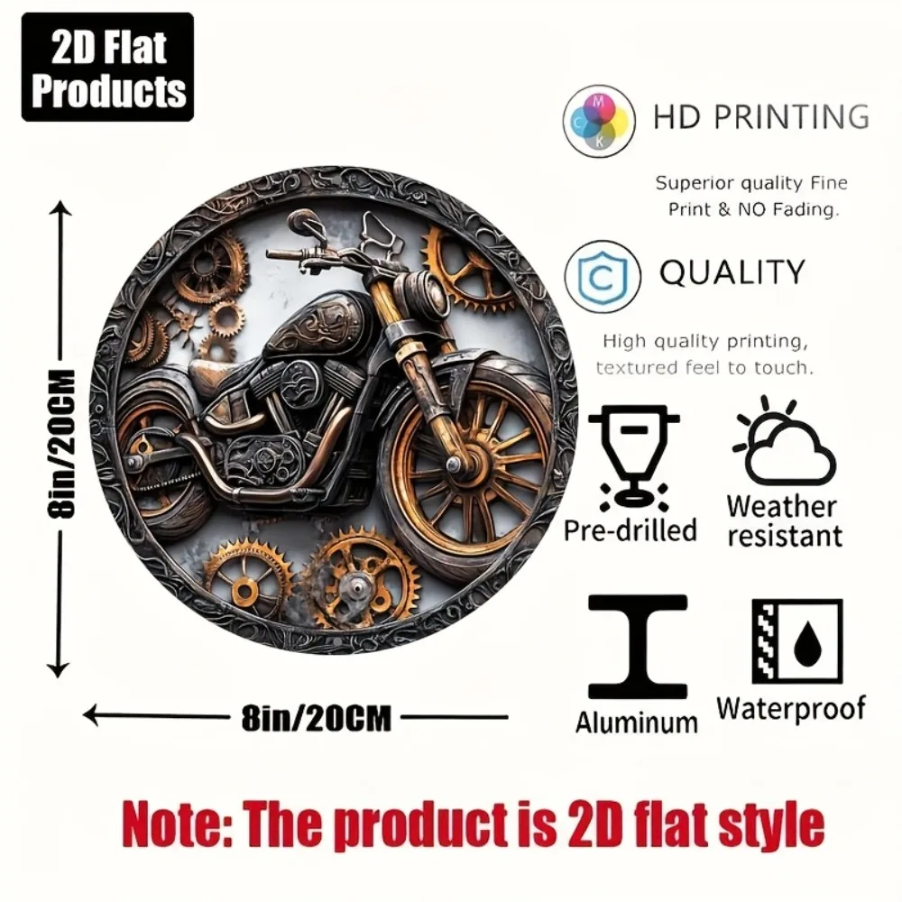 Motor cycle Vintage Metal Sign - Vintage Cycling Gear reseña y precio