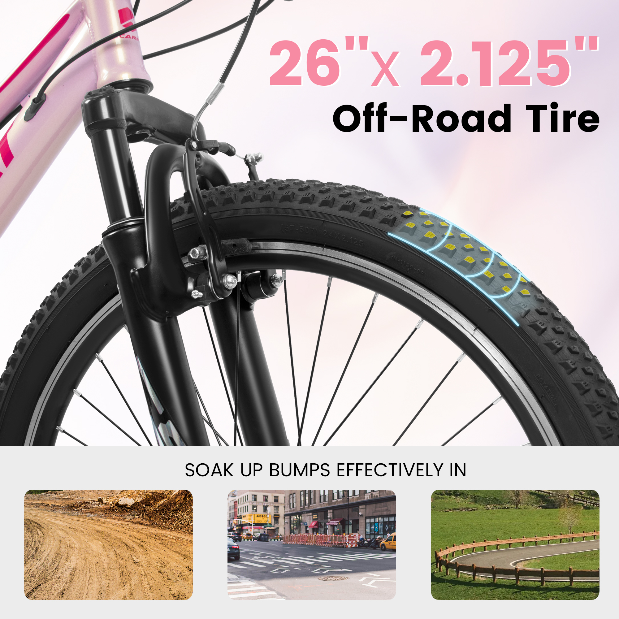 Ecarpat 24/26 Inch Mountain Bi - Cycling Low Gear reseña y precio
