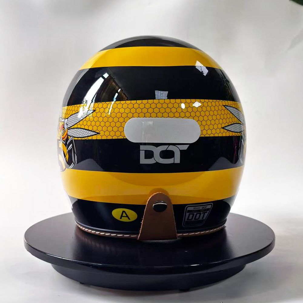 New Retro Motorcycle Helmet Ye - Vintage Cycling Gear reseña y precio