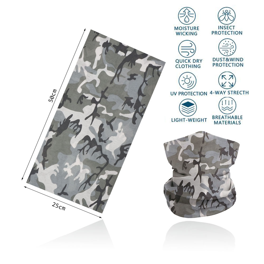 Camouflage Bandana Shemagh Sea - Cycling Gear For Sale reseña y precio